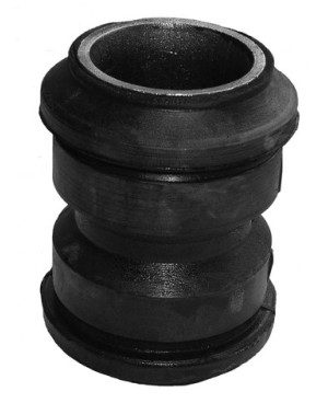 Rubber mounting for spring