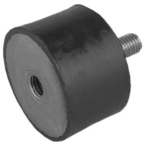 Rubber metal buffer for exhaust