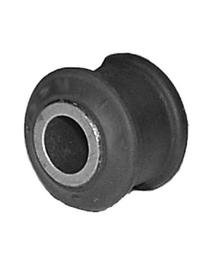 Rubber metal bushing, shock absorber